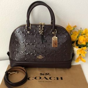NWOT Coach Lg Signature leather Sierra satchel